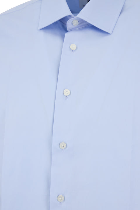 Light Blue Long Sleeve Non Iron Slim Fit Shirt