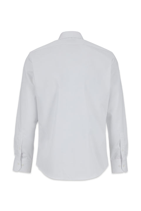 White Long Sleeve Non-Iron Slim Fit Shirt