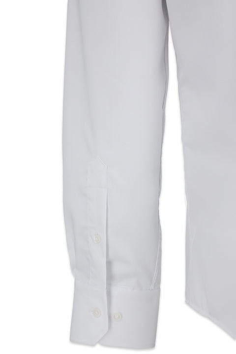 White Long Sleeve Non-Iron Slim Fit Shirt