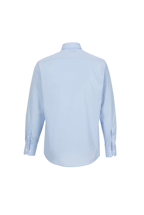 Blue-Blue 2-Pack Long Sleeve Regular Fit Cotton Non-Iron Classic Shirt Set
