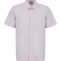 Dusty Pink Short Sleeve Regular Fit Non-Iron Shirt