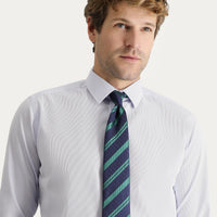 Açık Mavi Uzun Kol Slim Fit Dar Kesim Non Iron Pamuklu Gömlek