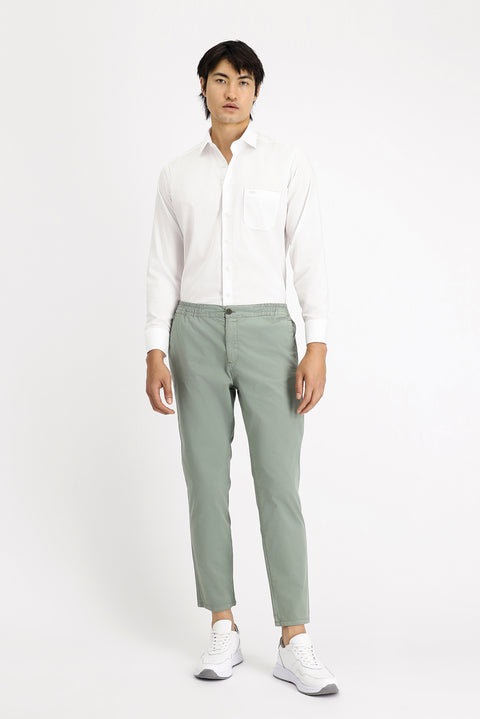 White Long Sleeve Non-Iron Classic Patterned Cotton Shirt