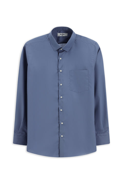 Light Petrol Long Sleeve Classic Cotton Shirt