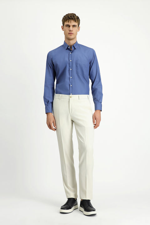 Light Petrol Long Sleeve Classic Cotton Shirt