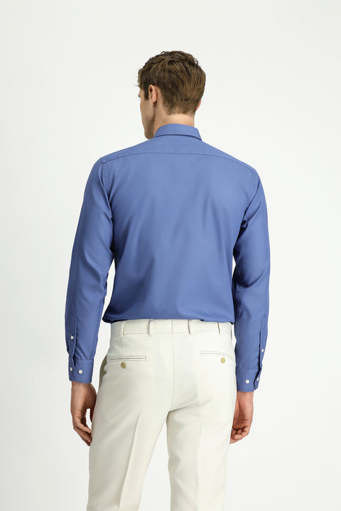 Light Petrol Long Sleeve Classic Cotton Shirt