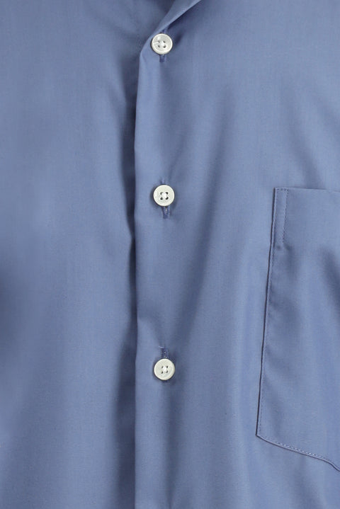 Light Petrol Long Sleeve Classic Cotton Shirt
