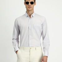 Light Grey Long Sleeve Classic Cotton Bamboo Shirt