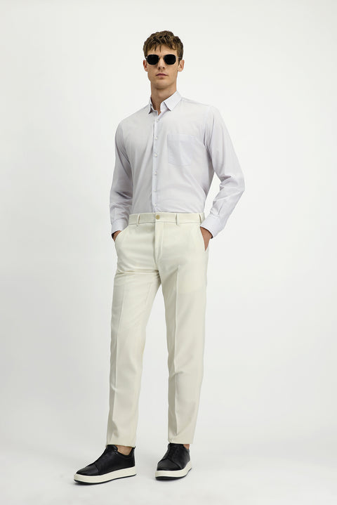 Light Grey Long Sleeve Classic Cotton Bamboo Shirt
