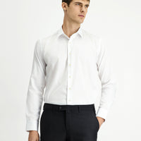 White Long Sleeve Slim Fit Classic Non-Iron Cotton Shirt