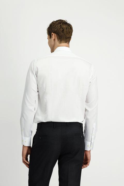 White Long Sleeve Slim Fit Classic Non-Iron Cotton Shirt
