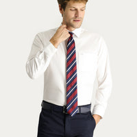 White Long Sleeve Classic Non-Iron Oxford Cotton Shirt