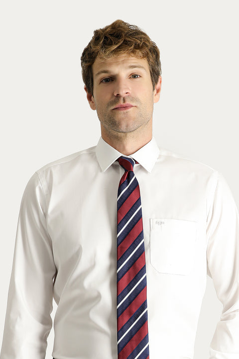 White Long Sleeve Classic Non-Iron Oxford Cotton Shirt
