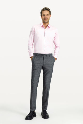  Pembe Uzun Kol Slim Fit Dar Kesim Klasik Nano Care Su İtici Leke Tutmaz 4 Mevsim Pamuk Gömlek