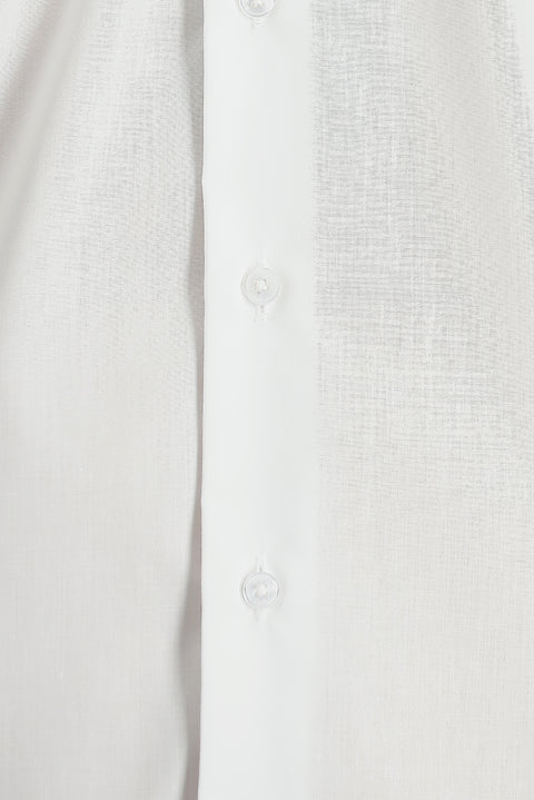 White Long Sleeve Slim Fit Non-Iron Classic Cotton Shirt