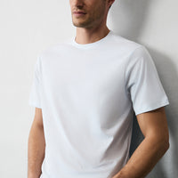White Crew Neck Regular Fit 100% Cotton T-shirt
