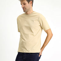 Medium Mink Crew Neck Regular Fit 100% Cotton T-Shirt