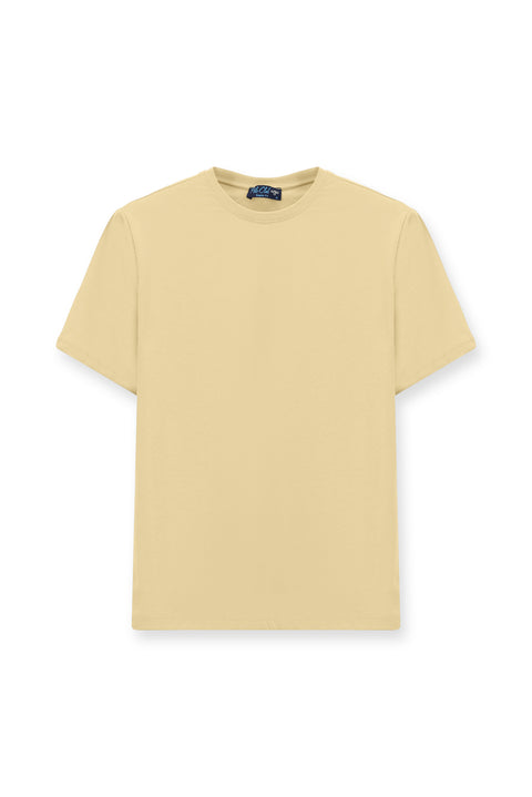 Medium Mink Crew Neck Regular Fit 100% Cotton T-Shirt