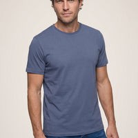 Indigo Crew Neck Slim Fit 100% Cotton T-shirt
