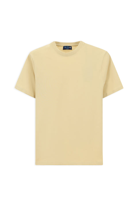 Medium Mink Crew Neck Slim Fit 100% Cotton T-Shirt
