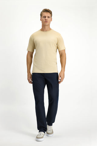  Orta Vizon Bisiklet Yaka Slim Fit %100 Pamuk Tişört