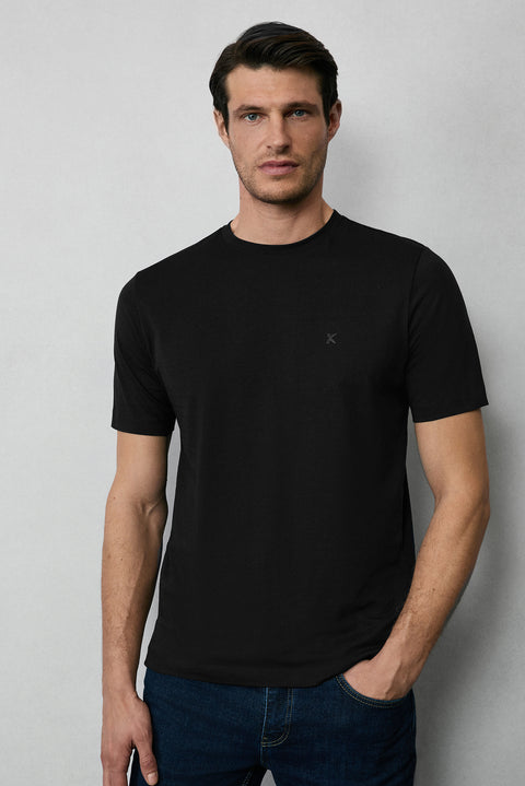 White-Black-Navy Crew Neck Slim Fit Cotton 3-Pack T-Shirt Set