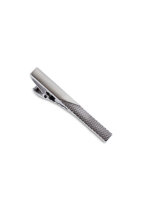 Silver Boxed Tie Clip