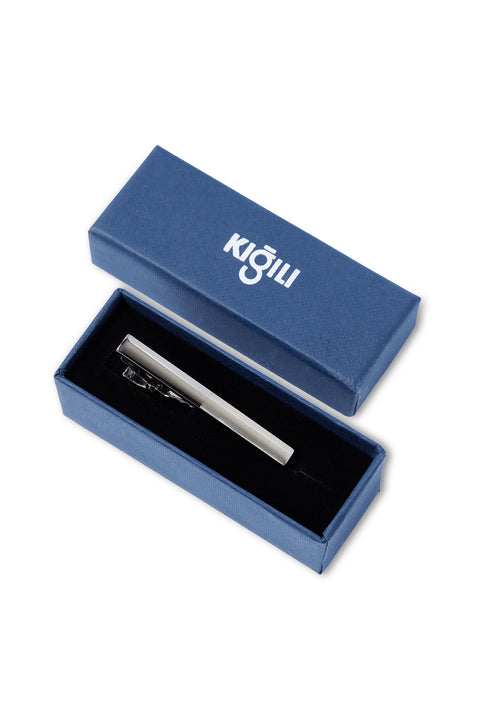 Silver Boxed Tie Clip