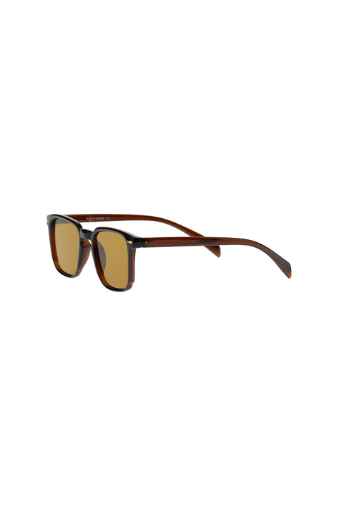 Medium Brown Men's Sunglasses with UV400 Protection