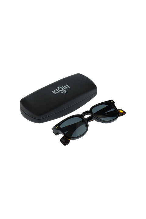 Black UV400 Protected Bone Frame Men's Sunglasses