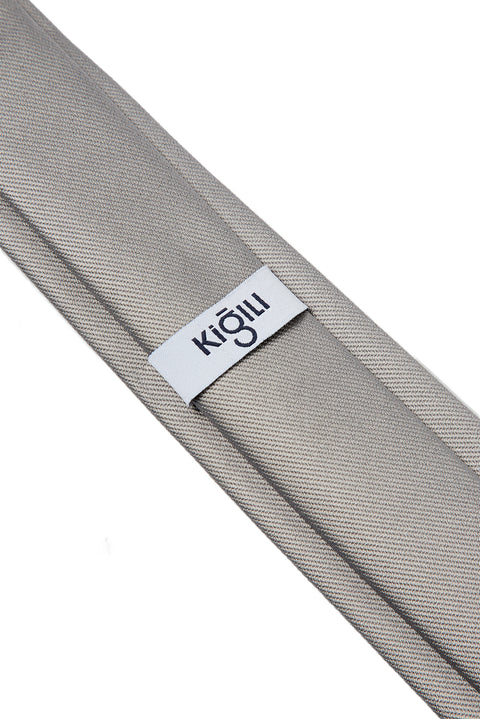 Medium Grey Plain Tie