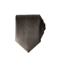 Dark Charcoal Plain Tie