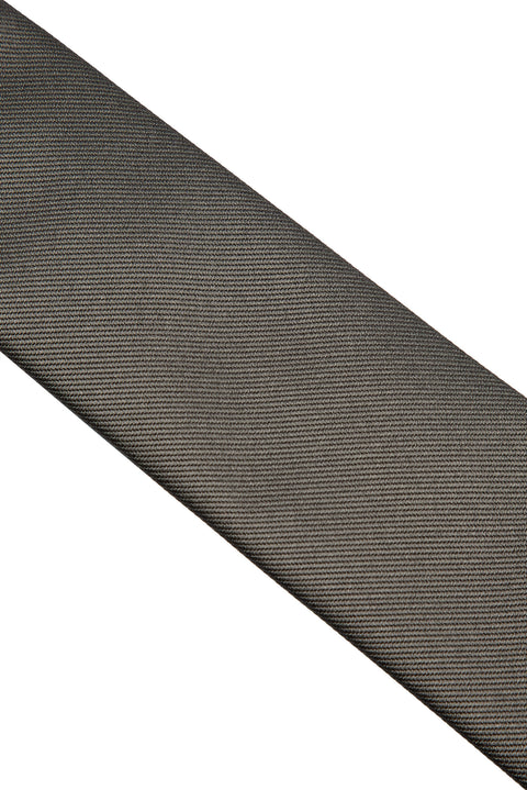 Dark Charcoal Plain Tie