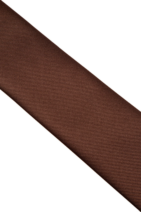 Medium Coffee Plain Tie