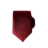 Dark Burgundy Plain Tie