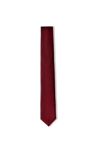  Koyu Bordo Düz Kravat