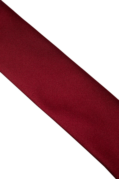 Dark Burgundy Plain Tie