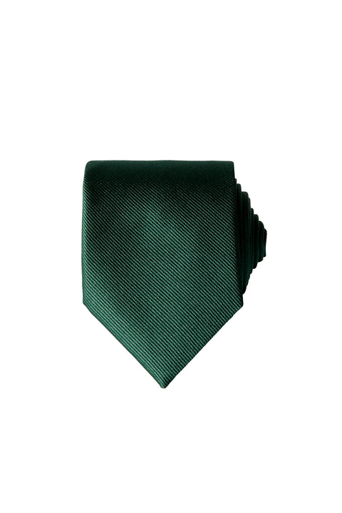 Dark Green Plain Tie