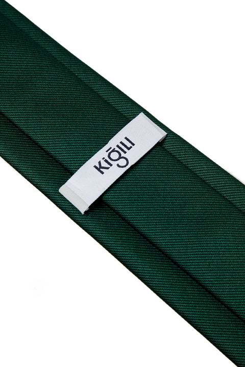 Dark Green Plain Tie