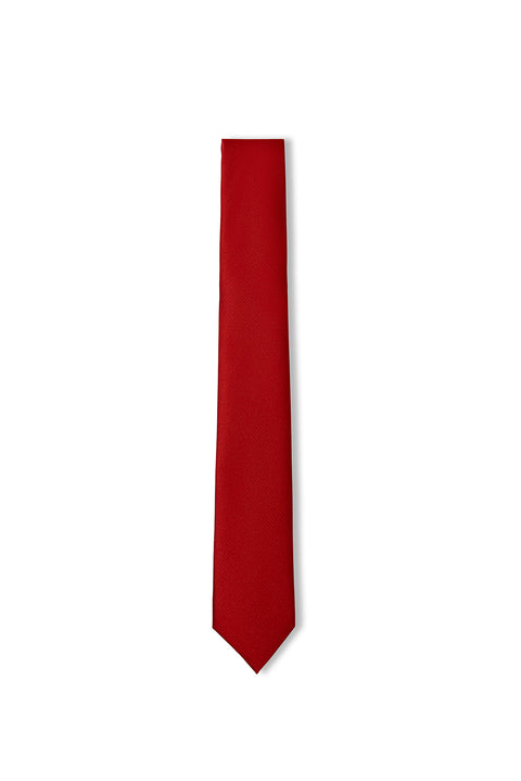 Dark Red Plain Tie