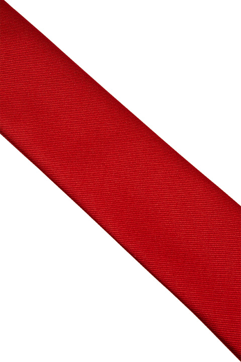 Dark Red Plain Tie