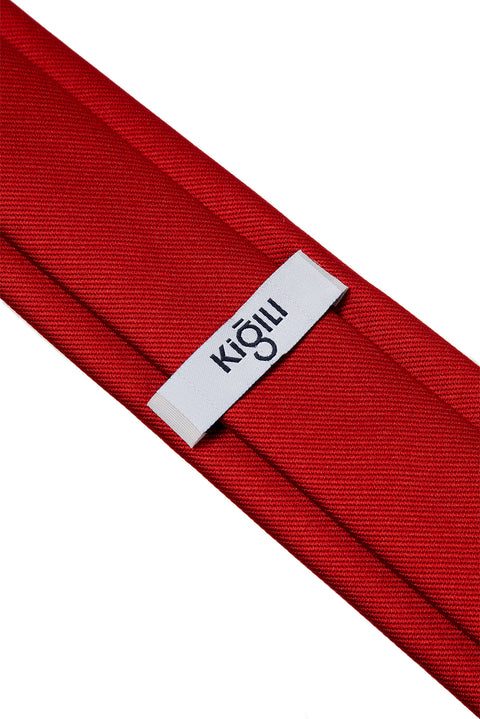 Dark Red Plain Tie