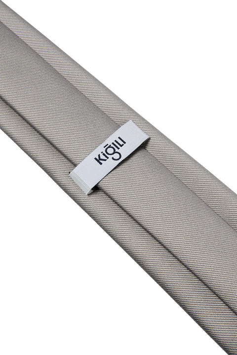 Medium Grey Plain Tie