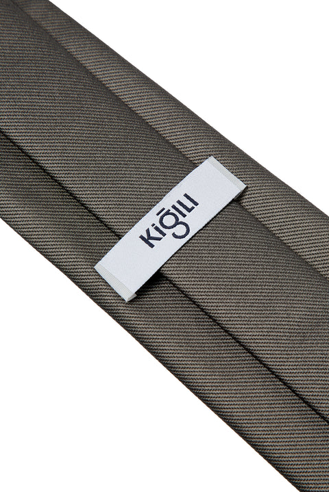 Koyu Füme Düz Kravat
