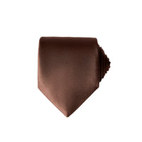 Medium Brown Plain Tie