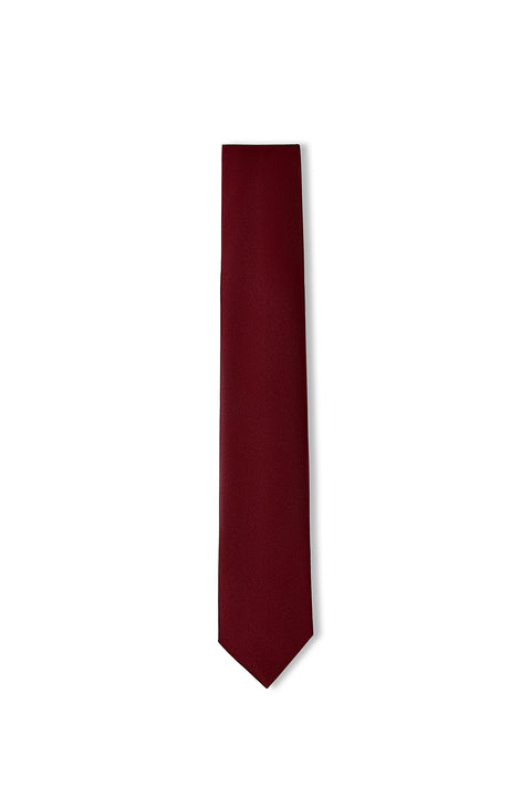 Dark Burgundy Plain Tie