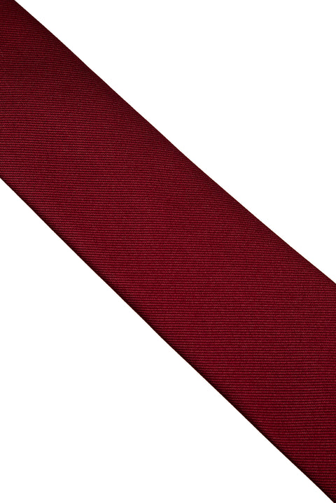 Dark Burgundy Plain Tie
