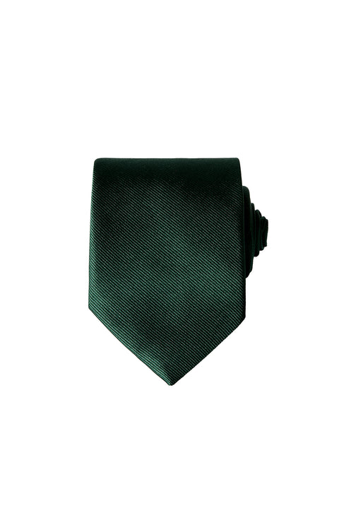 Dark Green Plain Tie