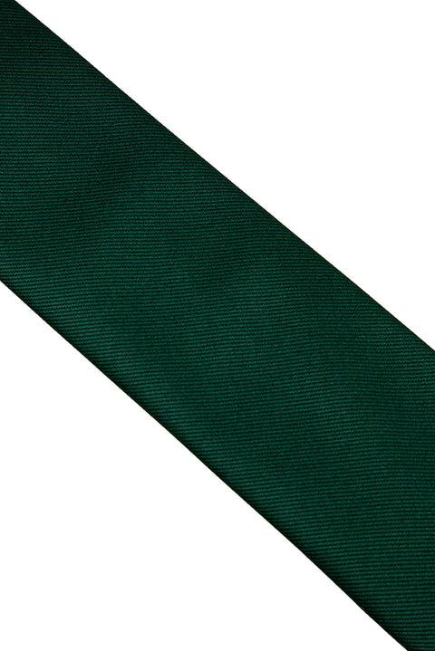 Dark Green Plain Tie