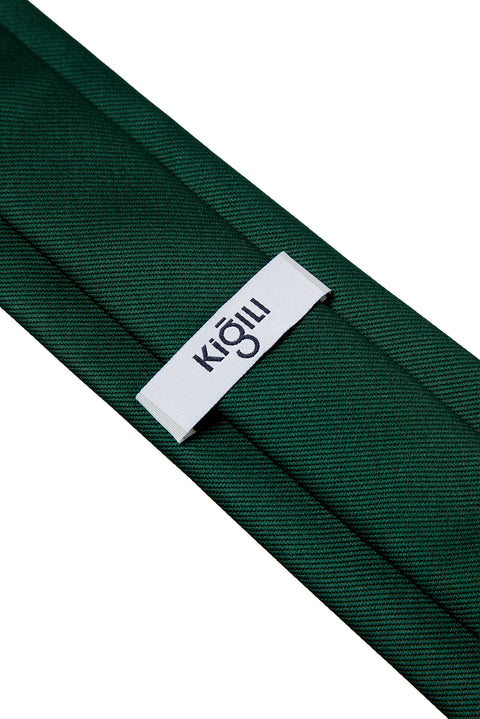 Dark Green Plain Tie